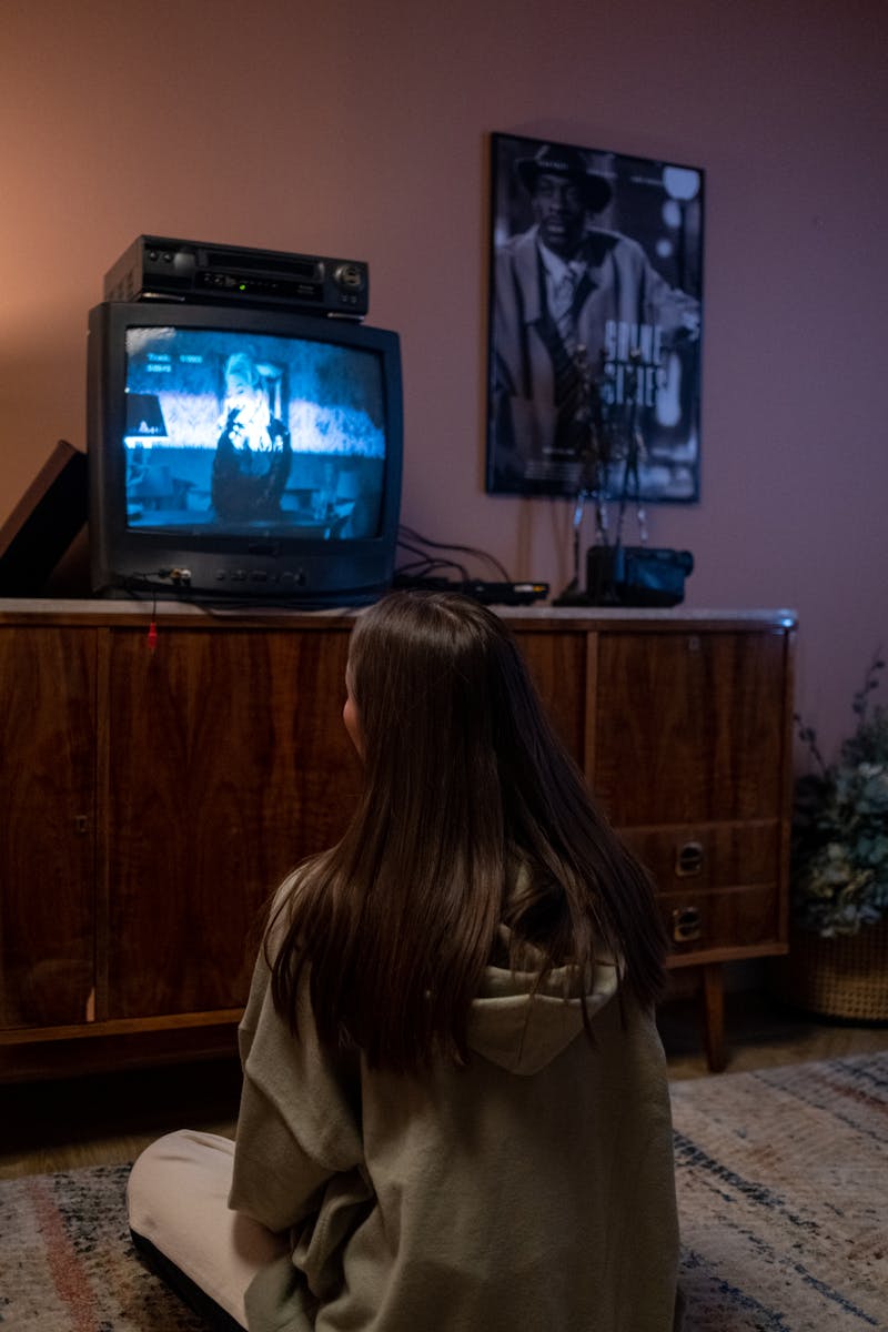 Couple watching drama together